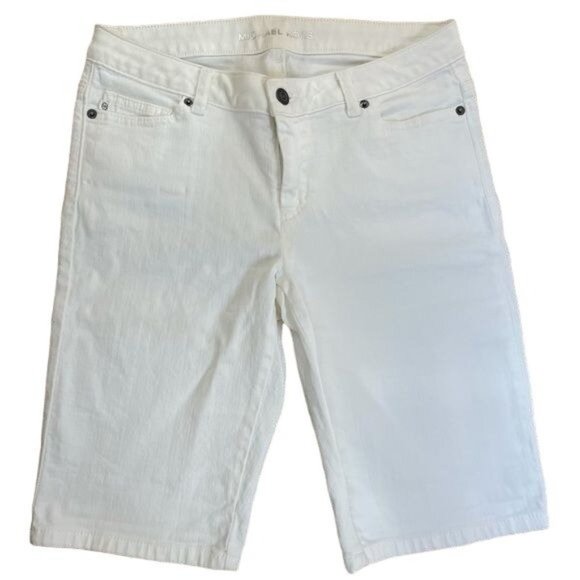 Michael Kors Shorts Michael Kors White Denim Bermuda Shorts 4